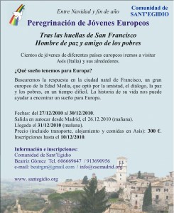 Peregrinación de jóvenes europeos a Asís Peregrinación de jóvenes europeos a Asís