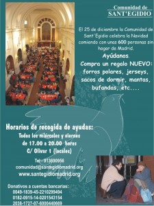 Ayuda de Navidad para personas sin techo